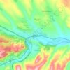 Mezdra topographic map, elevation, relief