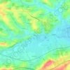 Niederham topographic map, elevation, relief