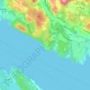 Dalemarka topographic map, elevation, relief