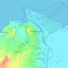 Barranquilla topographic map, elevation, relief