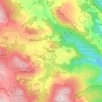 Water Topographic Map Elevation Relief Water Topographic Map Elevation Relief