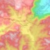 Kumily topographic map, elevation, relief