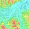 Glina topographic map, elevation, relief