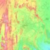 Udaipur topographic map, elevation, relief