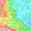 Vrlika topographic map, elevation, relief