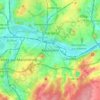 Marcinelle topographic map, elevation, relief