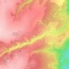 Debrene topographic map, elevation, relief