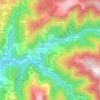 Llan topographic map, elevation, relief