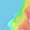 Porozina topographic map, elevation, relief