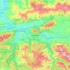 Tizi Ouzou topographic map, elevation, relief