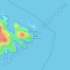 Cap de Creus topographic map, elevation, relief
