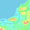 Puerto Colombia topographic map, elevation, relief