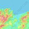 Skikda topographic map, elevation, relief