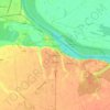 Vukovar topographic map, elevation, relief