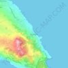 Protaras topographic map, elevation, relief