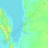 Hamlin Lake topographic map, elevation, relief