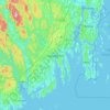 Sandefjord topographic map, elevation, relief