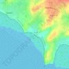 Le Grand Port topographic map, elevation, relief