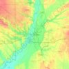 Terre Haute topographic map, elevation, relief