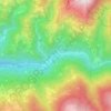 Pastra topographic map, elevation, relief