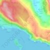 Bosanka topographic map, elevation, relief