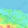 Po topographic map, elevation, relief
