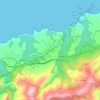 Santa Marina topographic map, elevation, relief