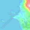 Cavtat topographic map, elevation, relief