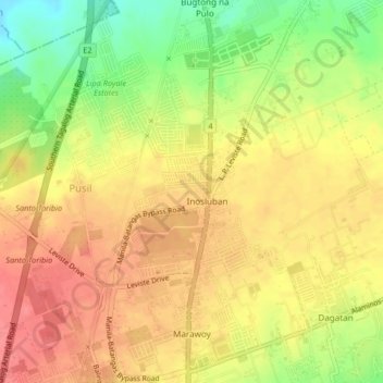 Inosluban lipa city map