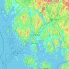 Fredrikstad topographic map, elevation, relief