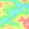 Mechtat Btam topographic map, elevation, relief