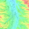 Fleurance topographic map, elevation, relief