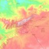 Tiaret topographic map, elevation, relief
