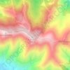 Sierra de Mijas topographic map, elevation, relief