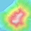 Stromboli topographic map, elevation, relief