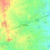 Mandya topographic map, relief, elevation