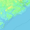 Seabrook Island topographic map, elevation, relief