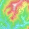 Serò topographic map, relief map, elevations map