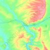Green River topographic map, elevation, relief