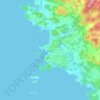 Rovinj topographic map, elevation, relief