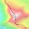 Mount Makalu topographic map, elevation, relief
