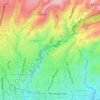 Ciumbuleuit topographic map, elevation, relief