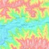 Lhasa topographic map, elevation, relief