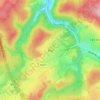Bra topographic map, elevation, relief