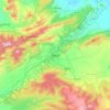 Batna topographic map, elevation, relief