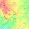 Hubballi topographic map, relief, elevation