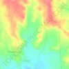 El Anal topographic map, elevation, relief