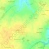 Poul an Ranet topographic map, elevation, relief
