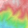 Top Station topographic map, elevation, relief