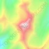 Stok Kangri topographic map, elevation, relief